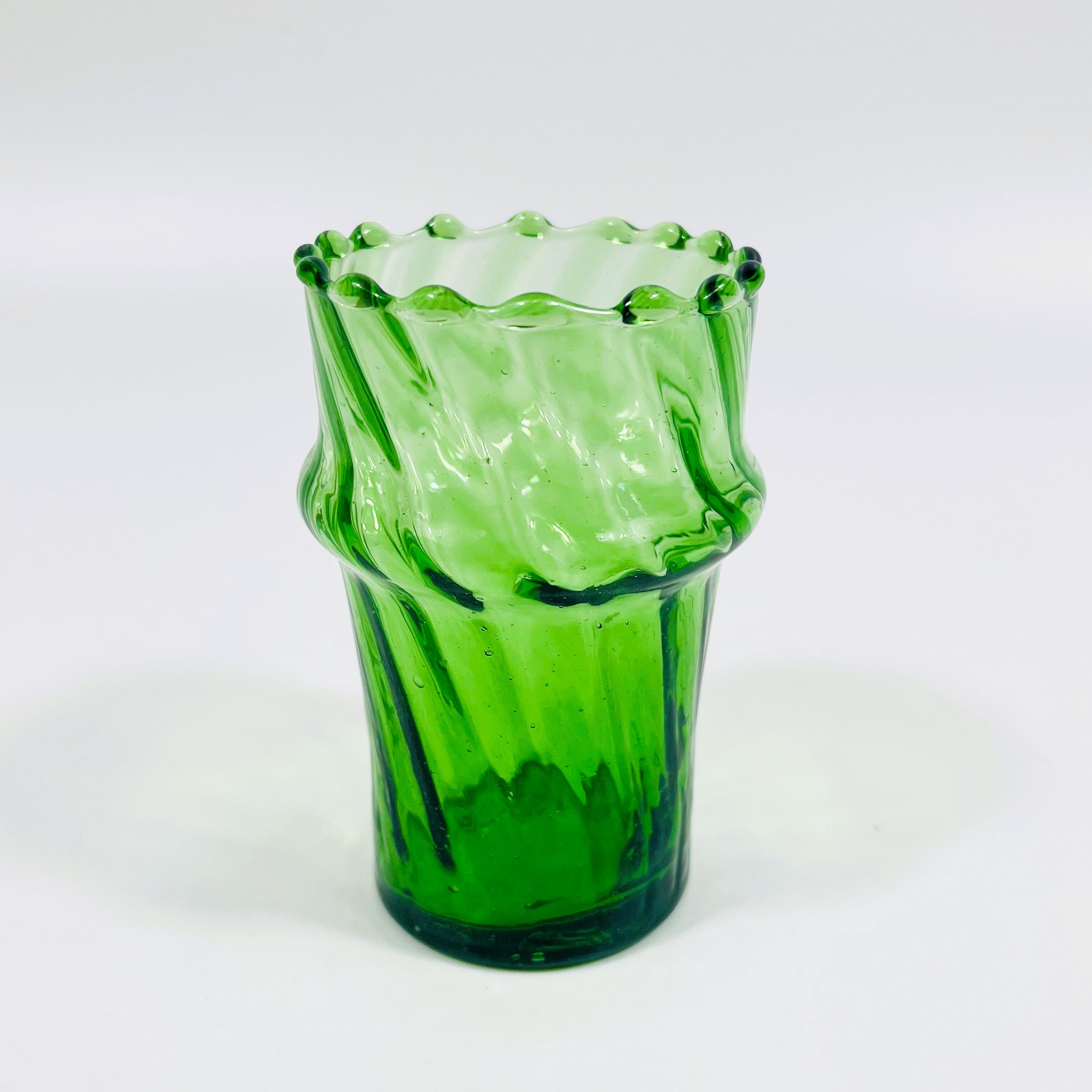 Moroccan Handmade Recycled Glass Petit Twist Tumbler - 170ml