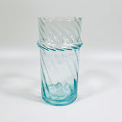 Moroccan Handmade Recycled Glass Twist Vase 1 Litre